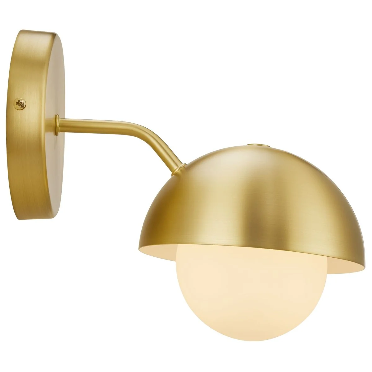 1-Light Eclipse Globe Wall Sconce with Dome Shade — Modern Mid-Century Wall Fixture - Image 10