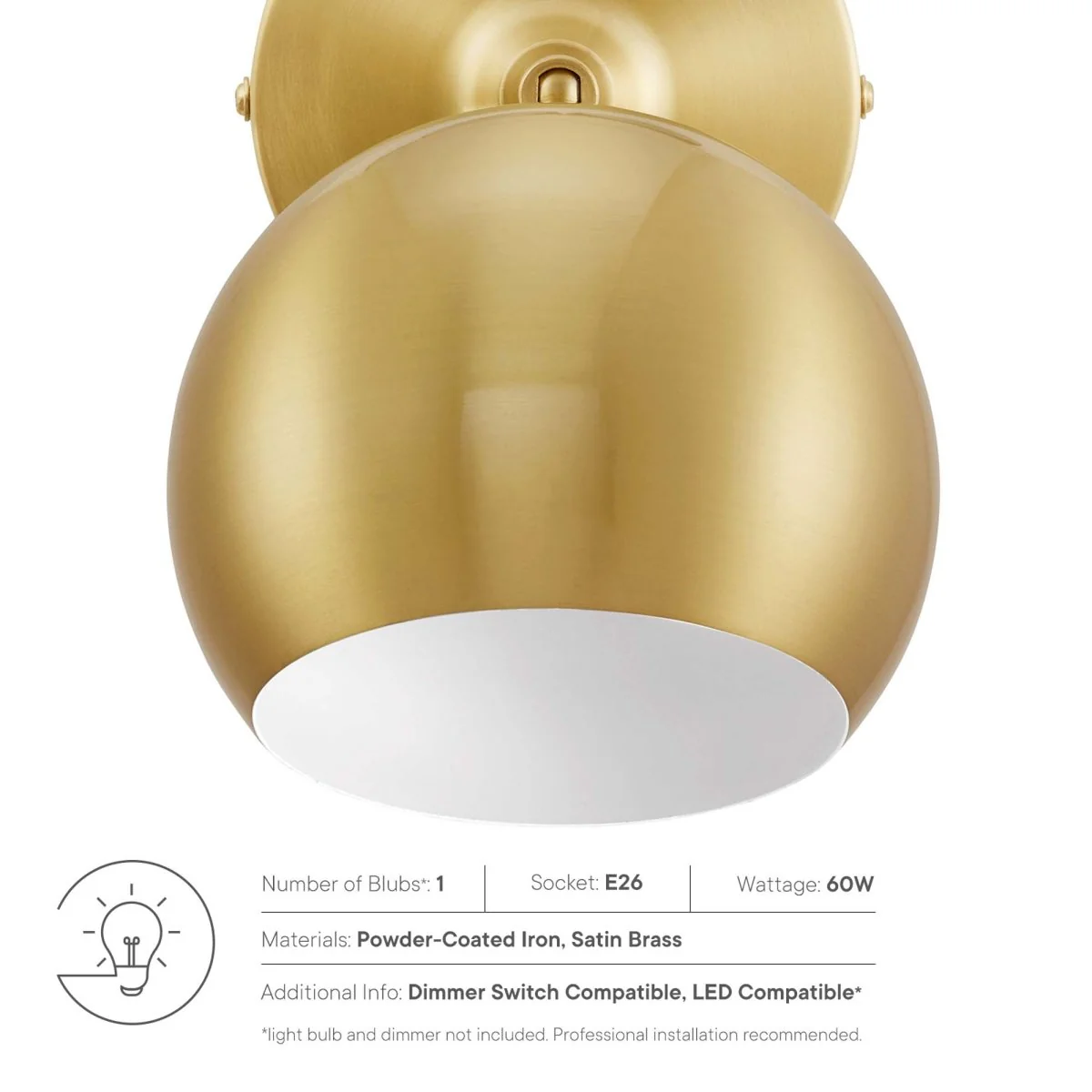 1-Light Swing-Arm Metal Wall Sconce with Adjustable Arm and Mid-Century Modern Style - Image 12