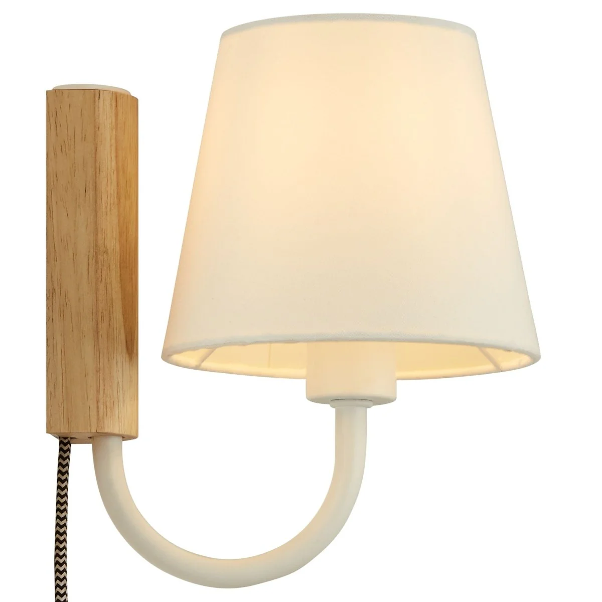 1-Light Swivel Wall Sconce with Fabric Shade for Hallway Bedroom Living Room - Image 20