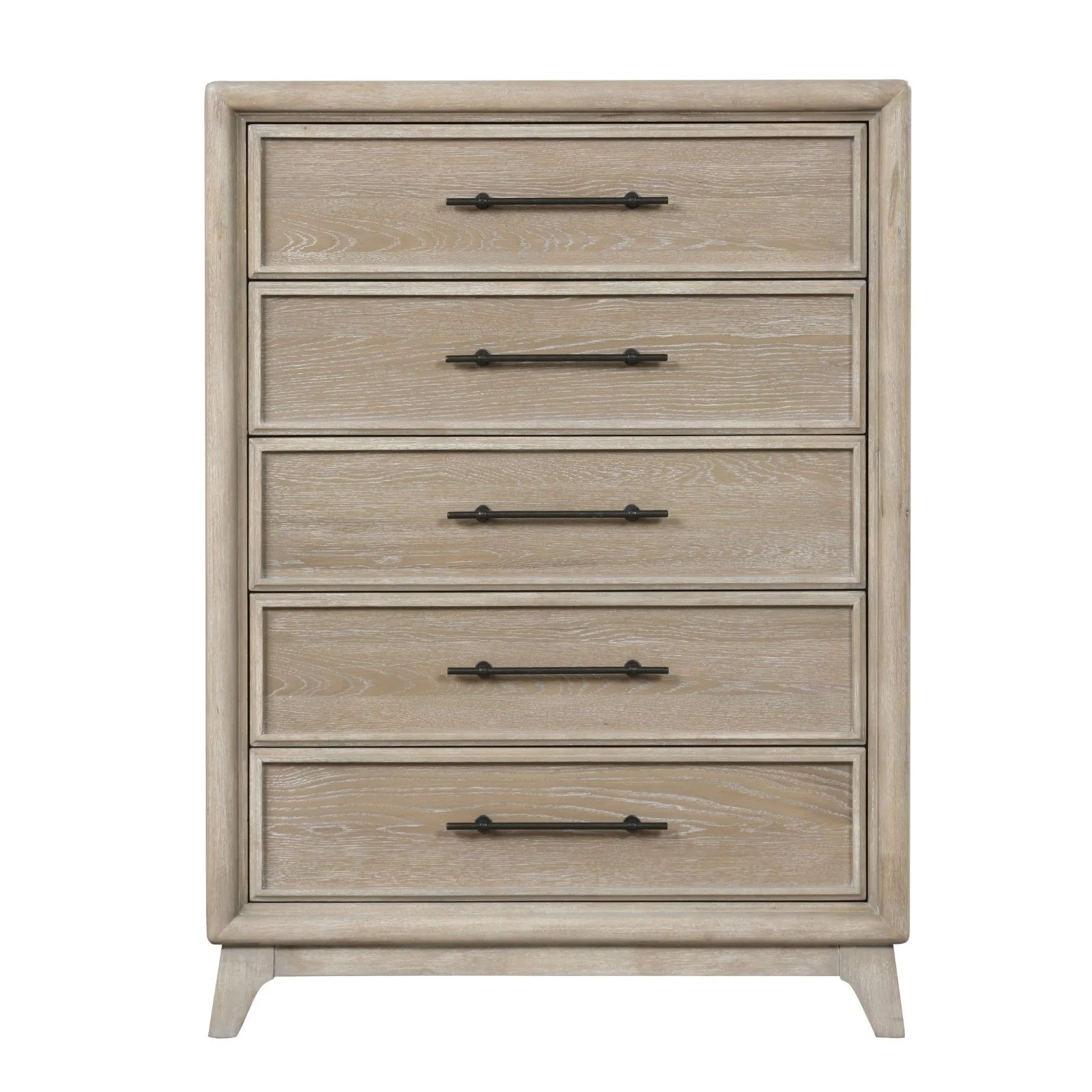 1 Piece Chest With Handles, Angled Legs, Ball Bearing Glides - Oak - Image 4