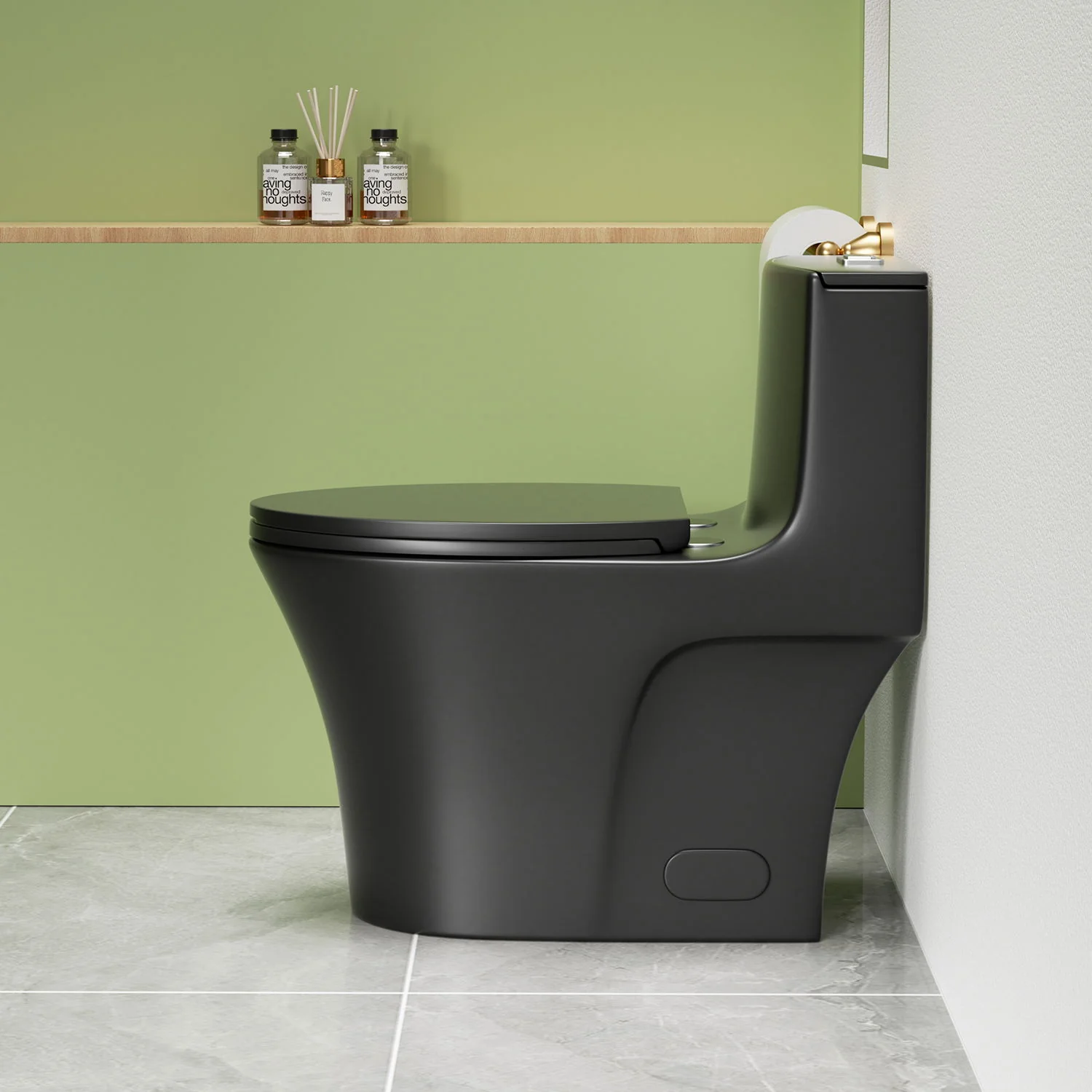 1 Piece Toilet With Dual Flush And Soft Closing Seat - Image 7
