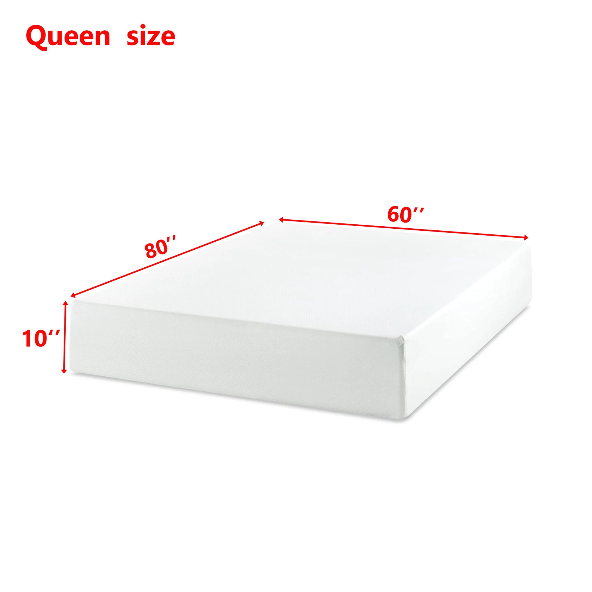 10" Tea Memory Foam Mattress In Box, Fiberglass Free - Image 8