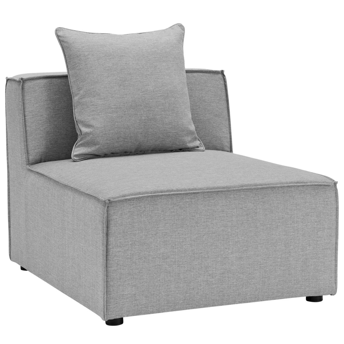 10-Piece Outdoor Upholstered Aluminum Sectional Sofa Modular Patio Seating Set - Image 28