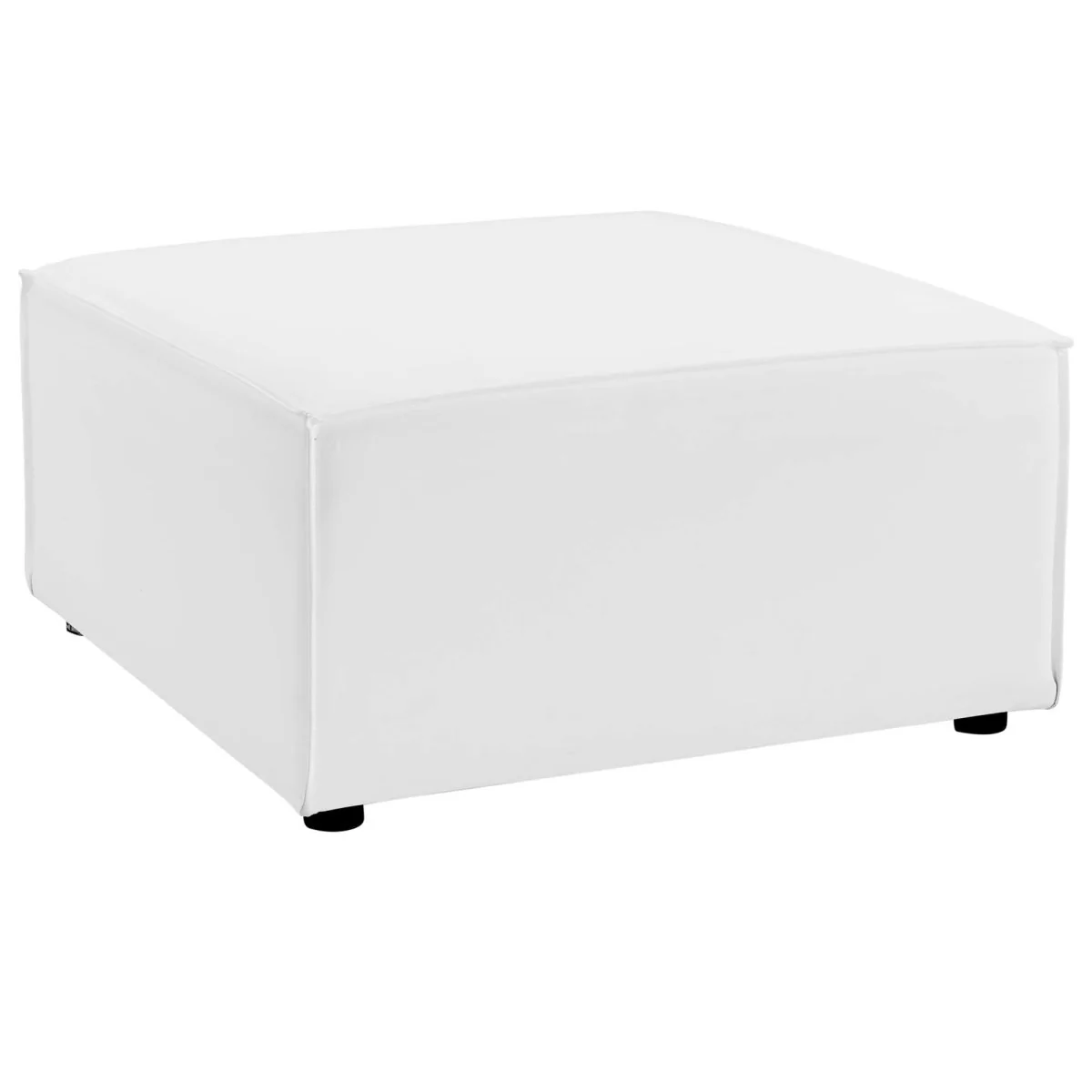 10-Piece Outdoor Upholstered Aluminum Sectional Sofa Modular Patio Seating Set - Image 5