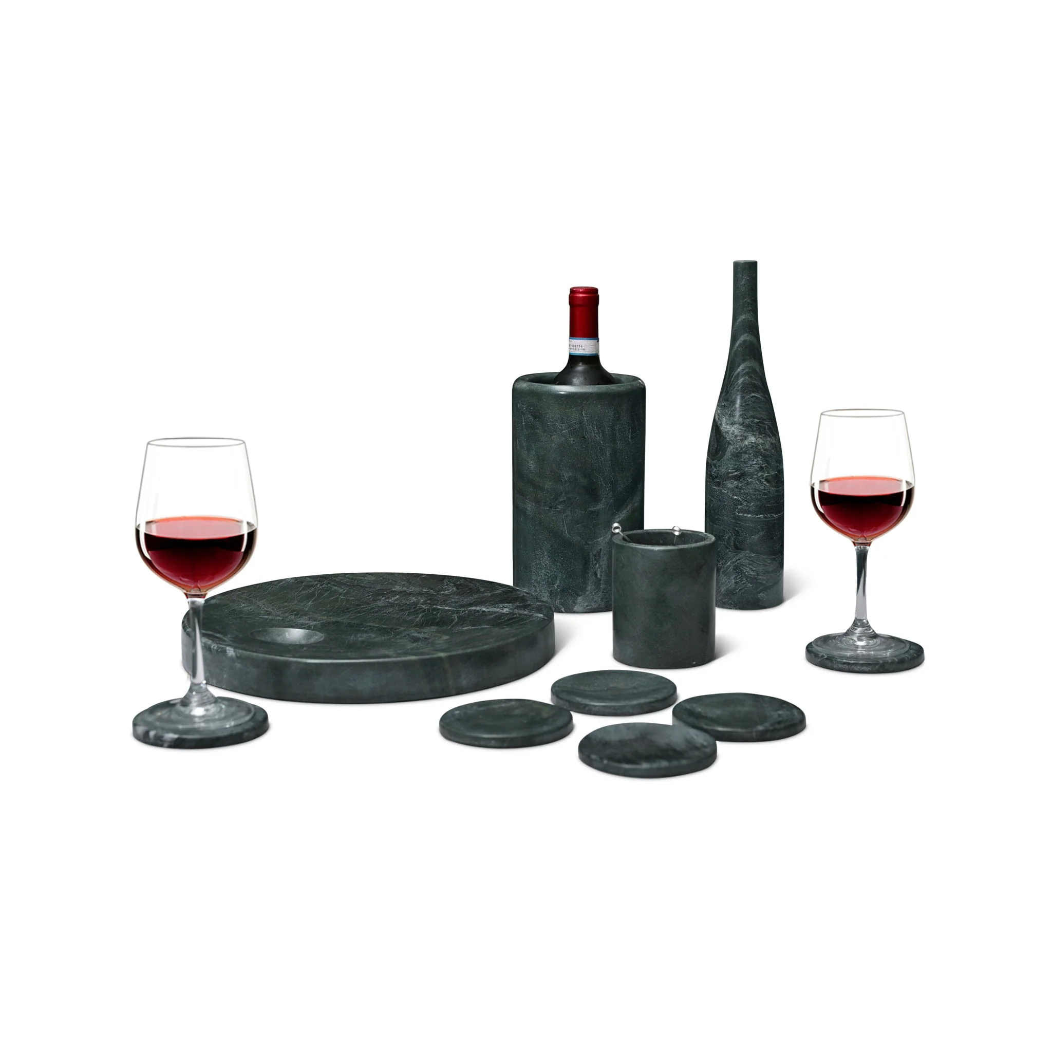 10 Pieces Luxury Natural Marble Dining Room Accessories Set - Image 18