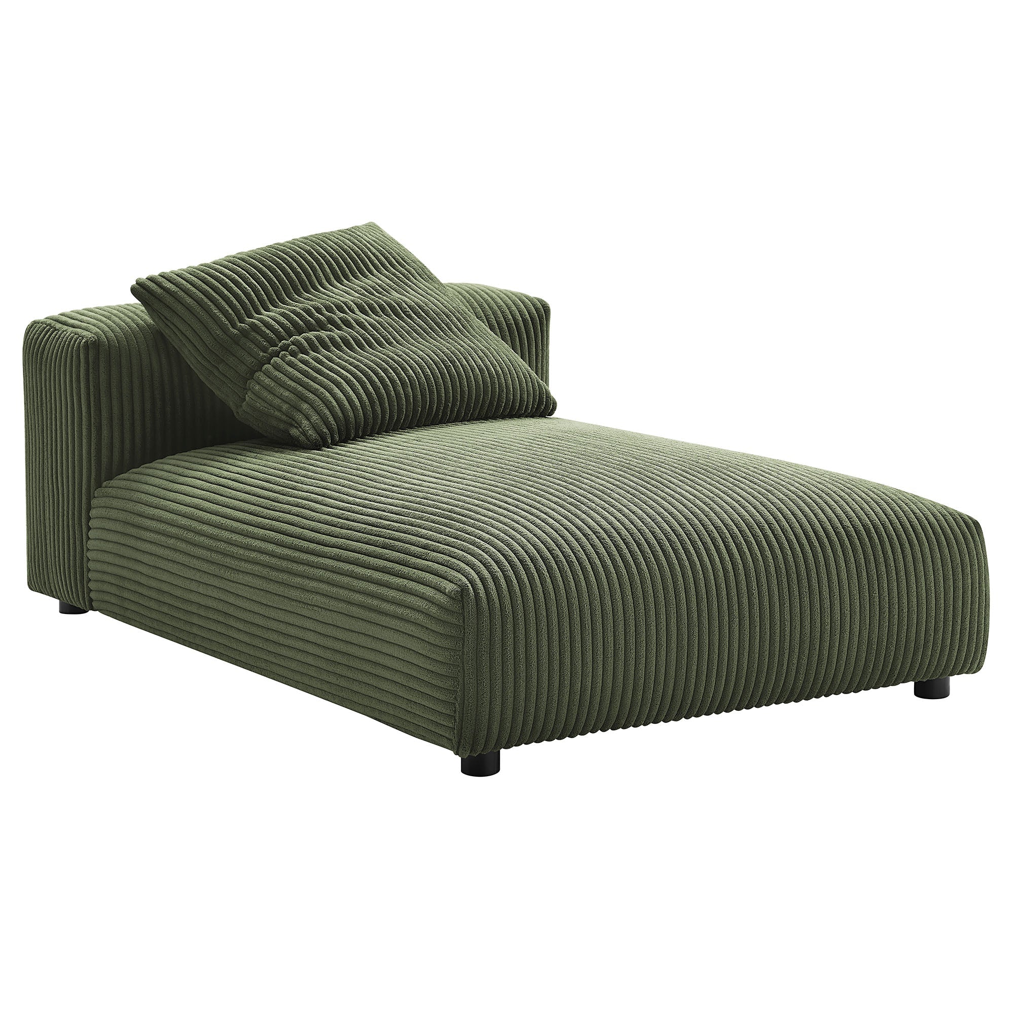 2 Piece 107" Modular Corduroy Upholstered Sectional Sofa With Chaise - Image 10