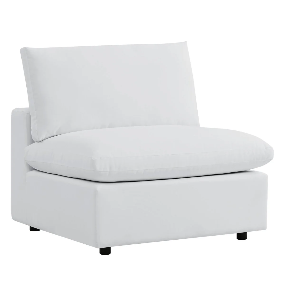 108" 5-Piece Sunbrella® Outdoor Patio Sectional Sofa – White - Image 4