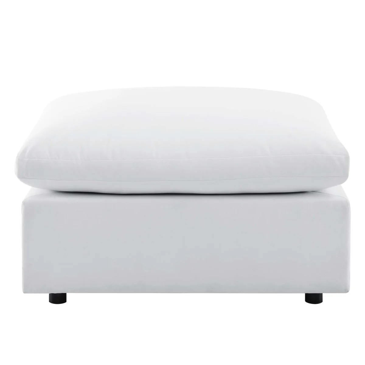 109" 4-Piece White Outdoor Patio Sectional Sofa with Sunbrella Cushions - Image 14