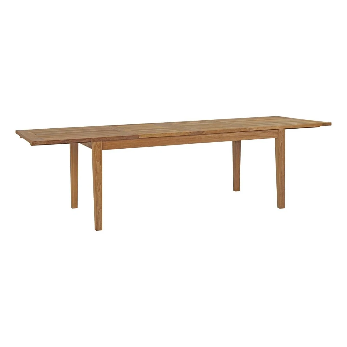 11-Piece Natural Teak Outdoor Dining Set with Extension Table - Image 4