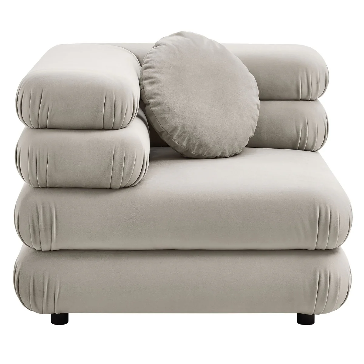 114 Inch Jubilee Performance Velvet 3-Piece Modular Sectional Sofa - Image 6