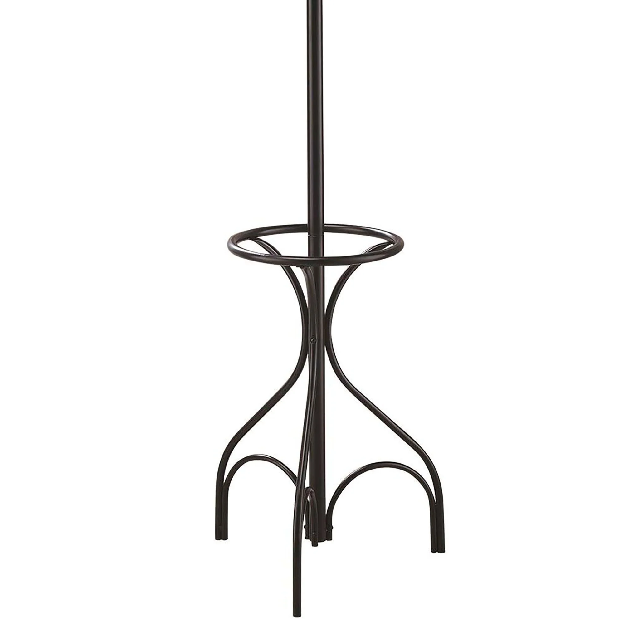 12 Hook Coat Rack With Umbrella Holder - Black - Image 2