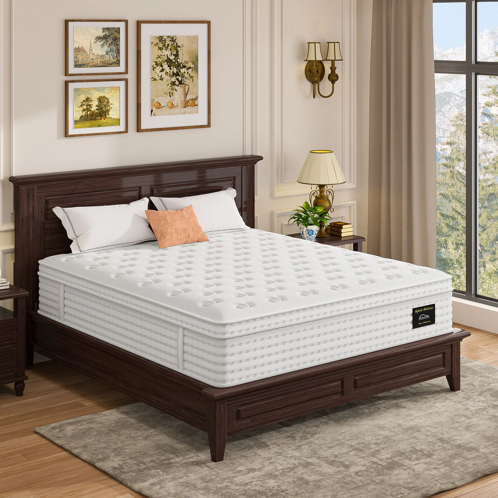12'' Hybrid Mattress, Memory Foam & Pocket Springs For Pressure Relief - Image 7