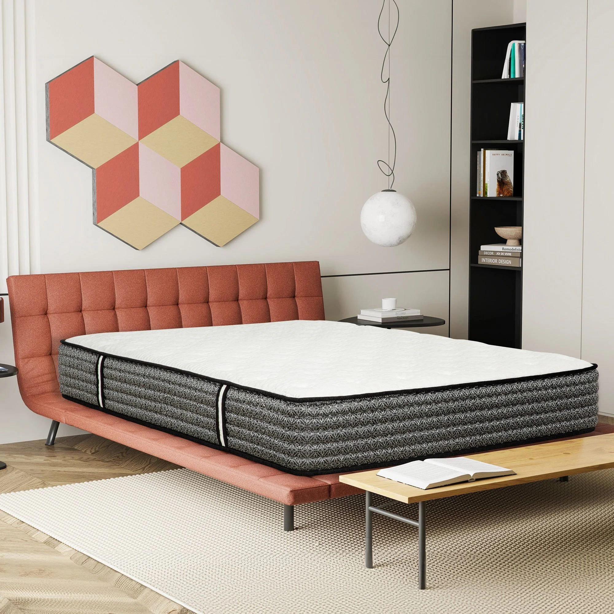 12" Premium Hybrid Mattress In A Box Soft Gel Memory Foam Top With Cooling Technology - Gray / White - Queen - Image 8