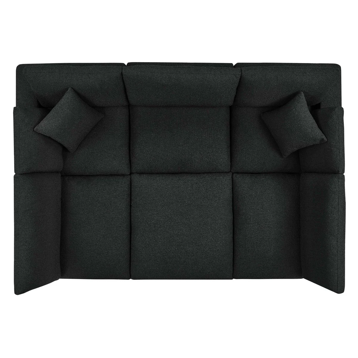 120 Inch Down Filled Overstuffed 6-Piece Boucle Sectional Sofa - Image 9
