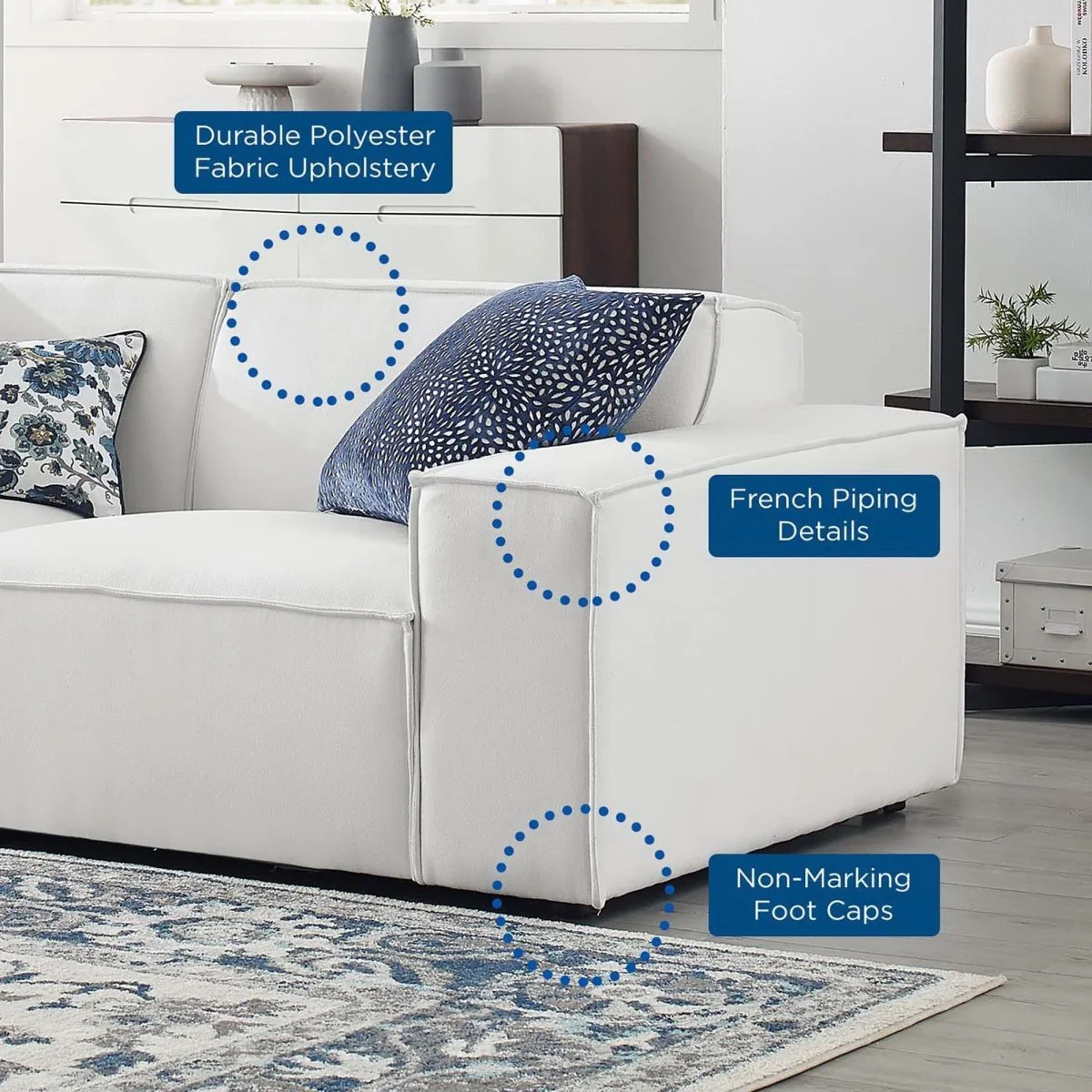 122.5 Inch Restore Upholstered Fabric 6-Piece Sectional Sofa - Image 10