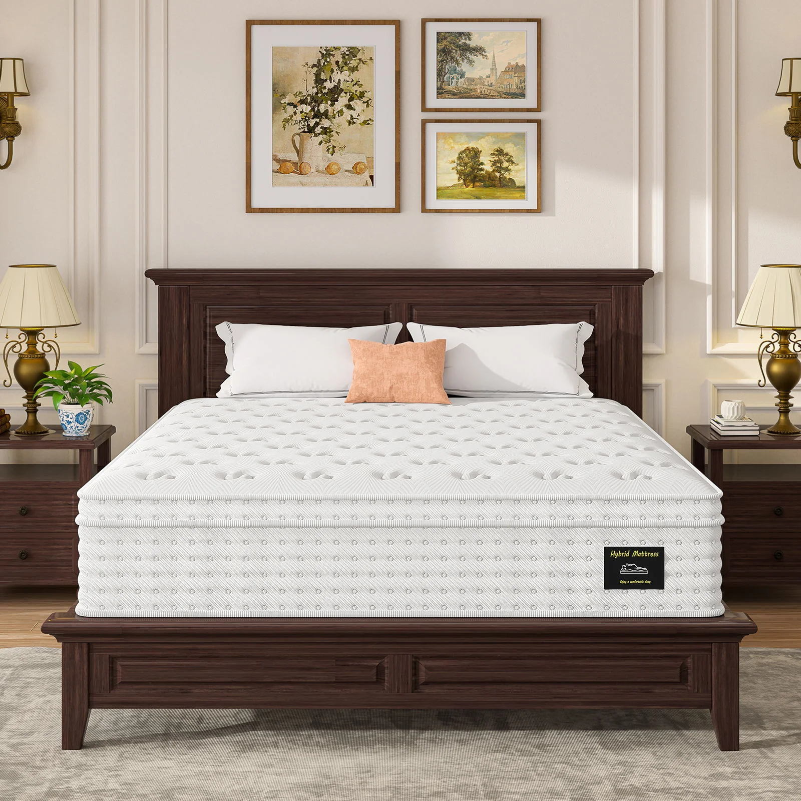 14'' Hybrid Mattress, Memory Foam & Pocket Springs For Pressure Relief - Image 6