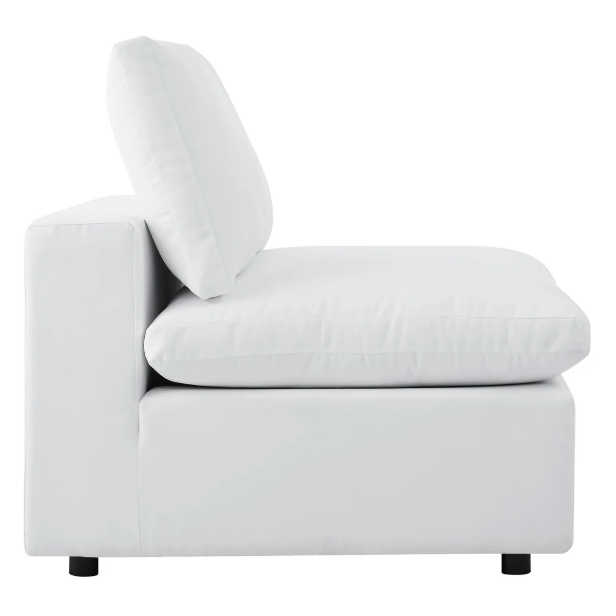 144" 5-Piece Sunbrella® Outdoor Patio Sectional Sofa – White - Image 6