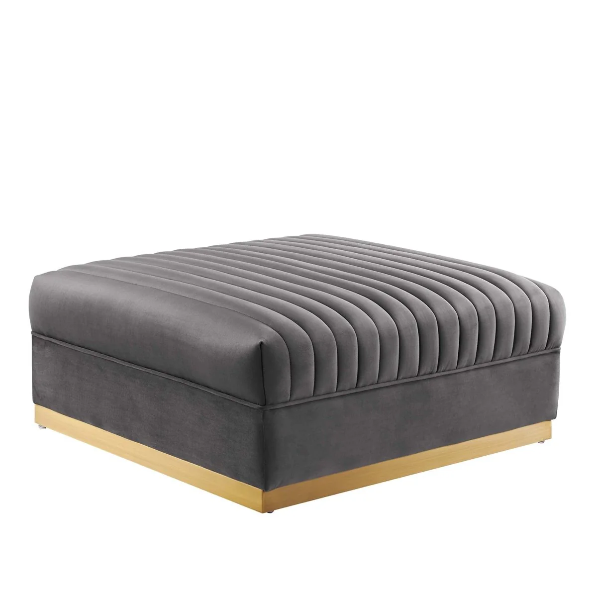 149 Inch Sanguine Channel Tufted Performance Velvet 7-Piece Right-Facing Sectional - Image 8