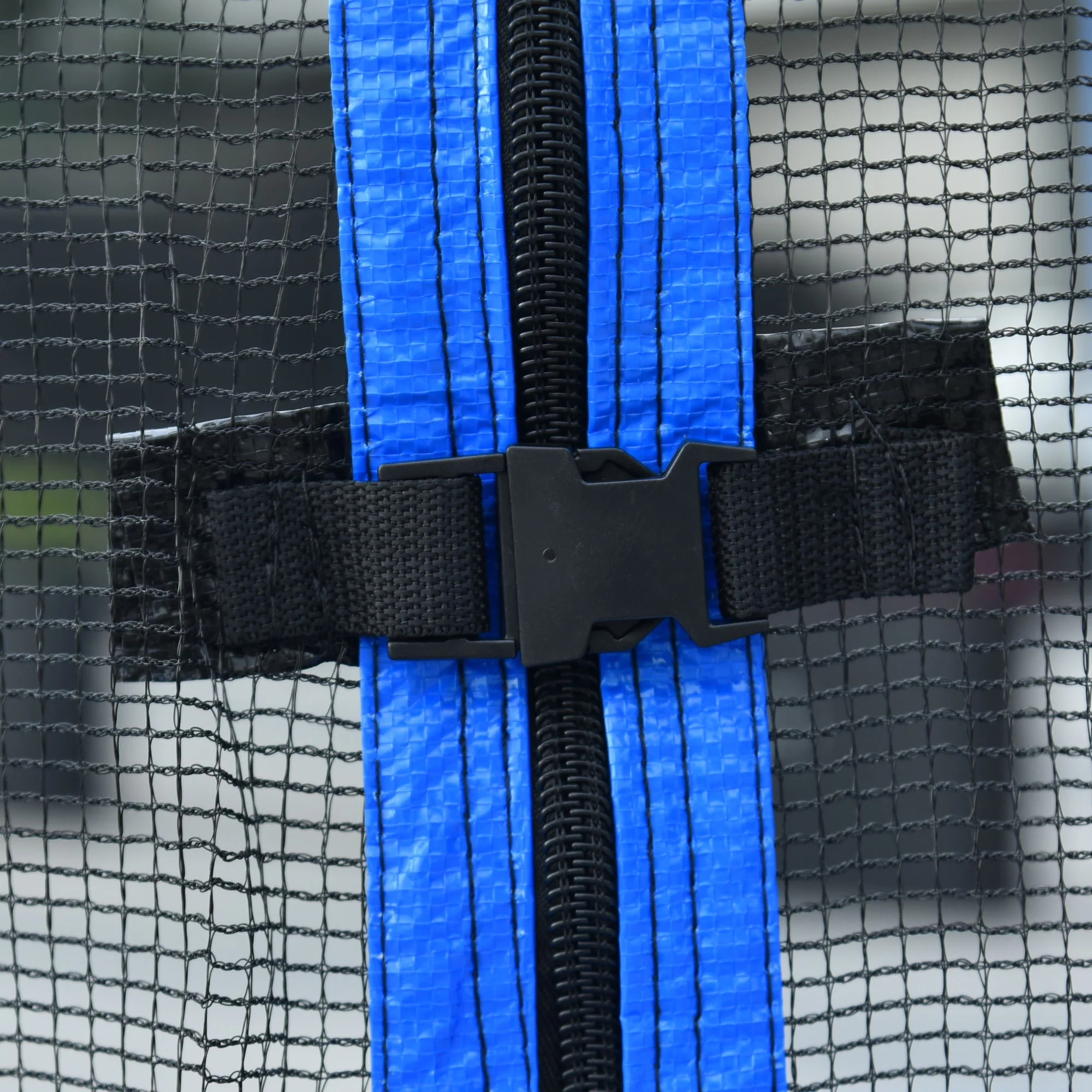 14Ft Trampoline For Adults & Kids With Basketball Hoop, Outdoor Trampolines With Ladder And Safety Enclosure Net For Kids And Adults - Blue - Image 4