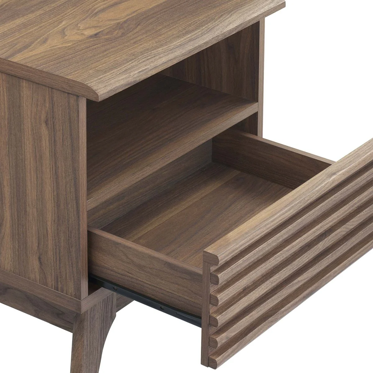 15" Mid Century Wood Nightstand with Drawer - Image 20