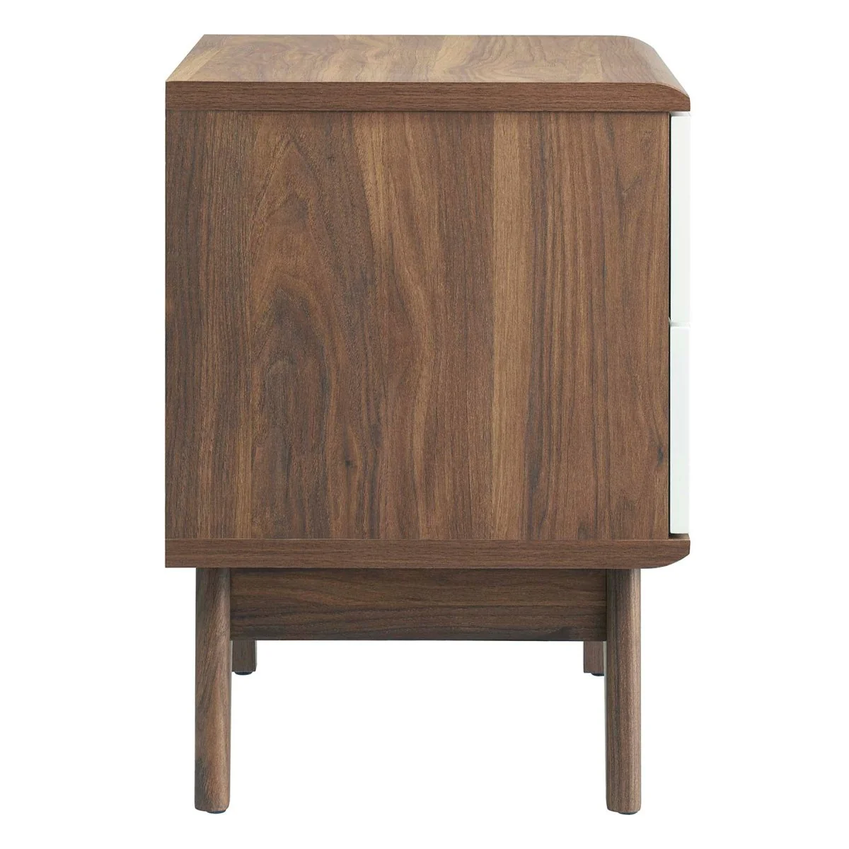 15" Retro Modern Wood 2 Drawer Nightstand - Image 4