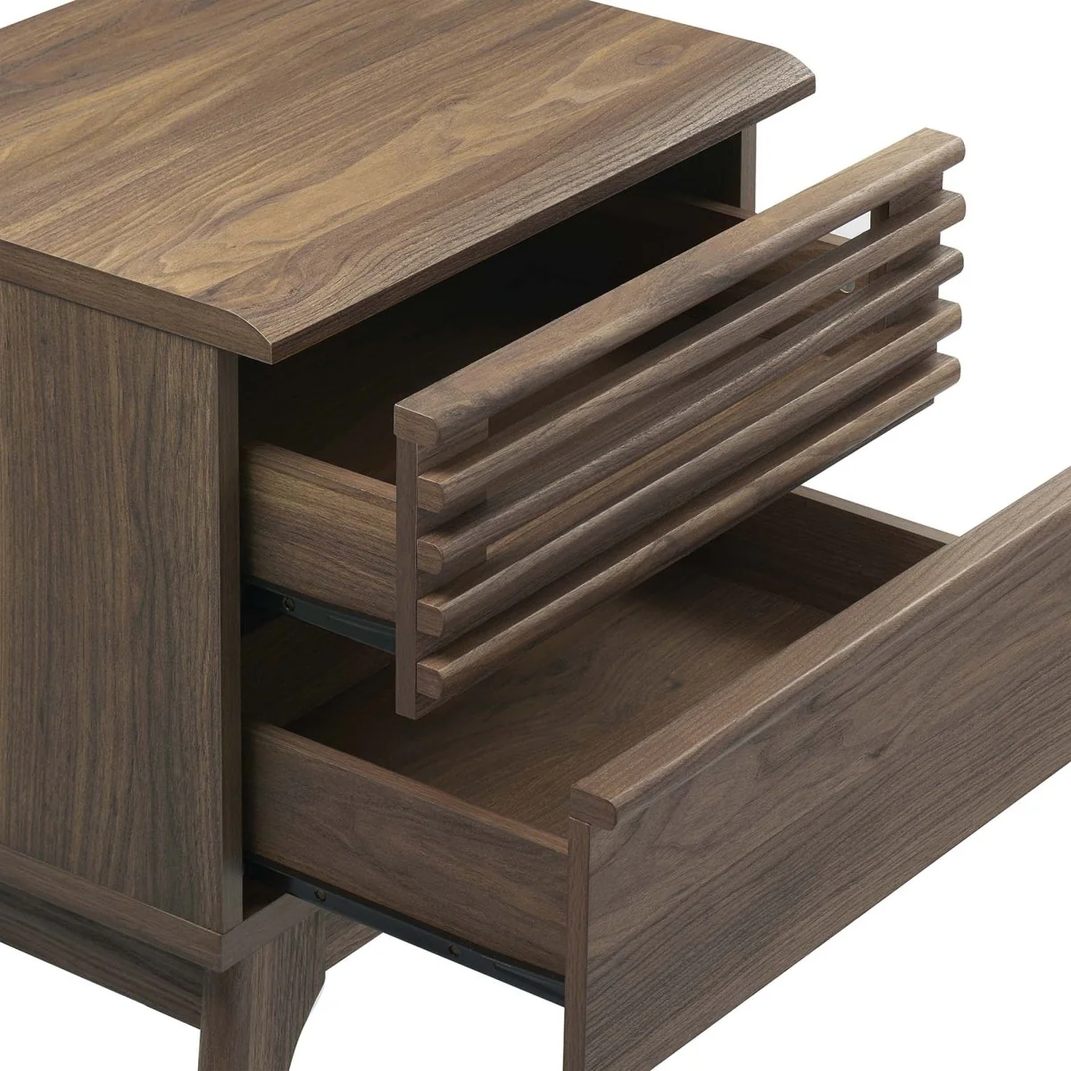 15" Mid Century Wood 2 Drawer Nightstand - Image 20