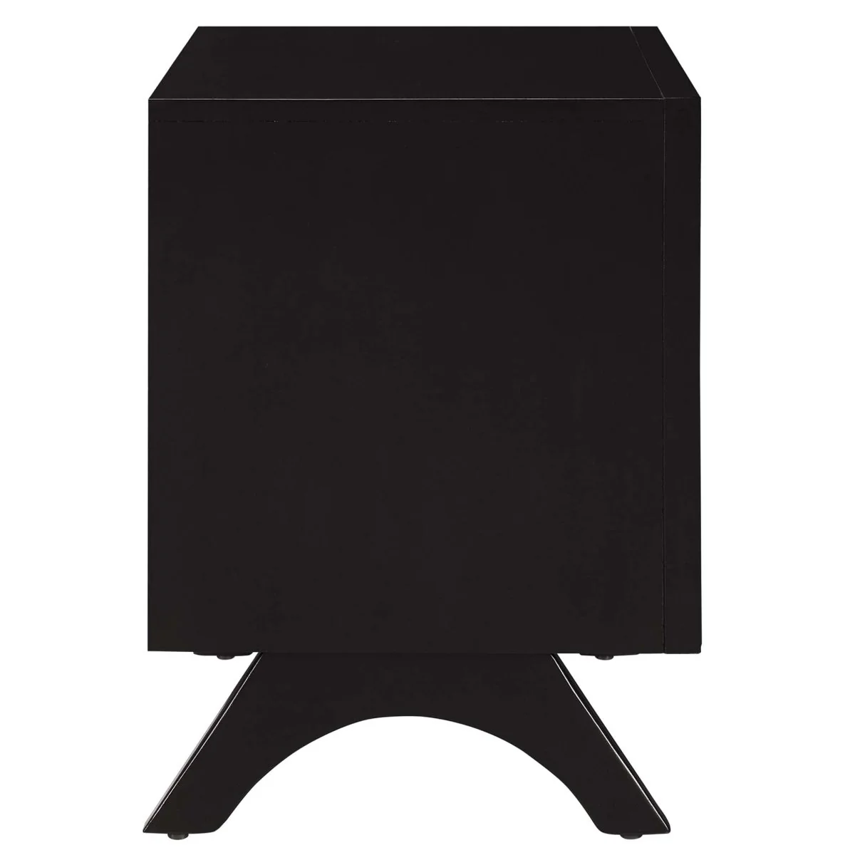 16" Mid Century Wood 2 Drawer Nightstand - Image 2