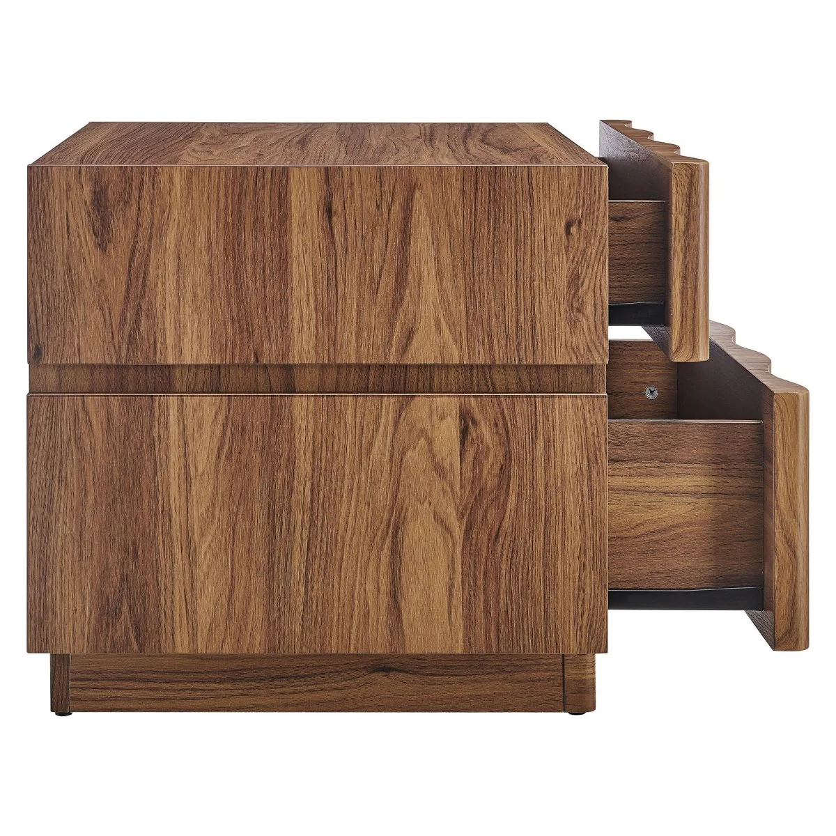 19" Modern Wave Front 2 Drawer Nightstand - Image 16