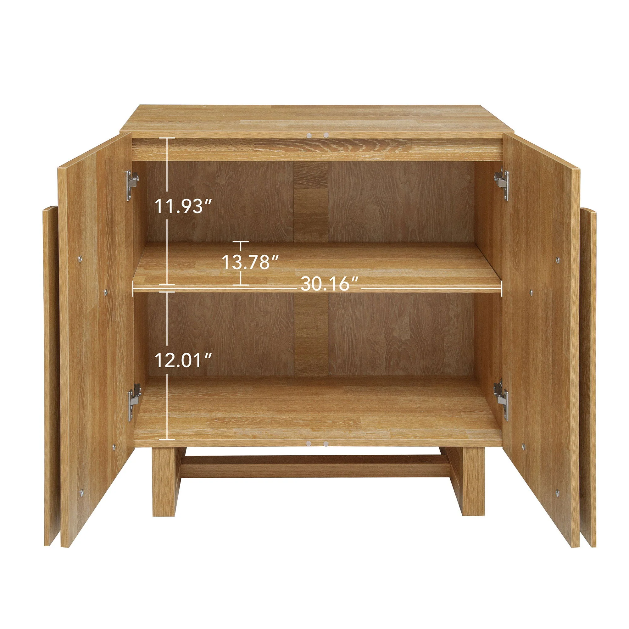 2 Door Cabinet, Suitable For Bedroom - Natural - Image 4