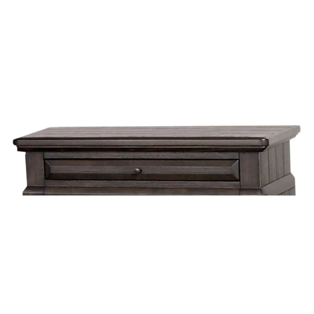 2 Drawer Nightstand Elegant Design - Mahogany - Image 6