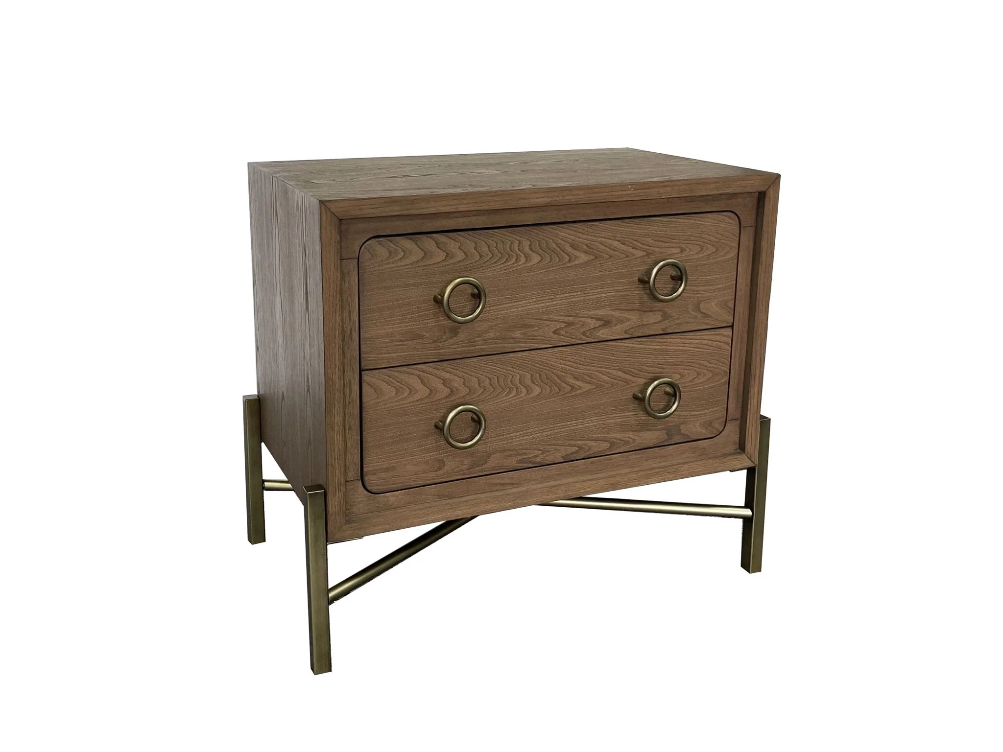 2 Drawer Nightstand With USB - Latte - Image 5