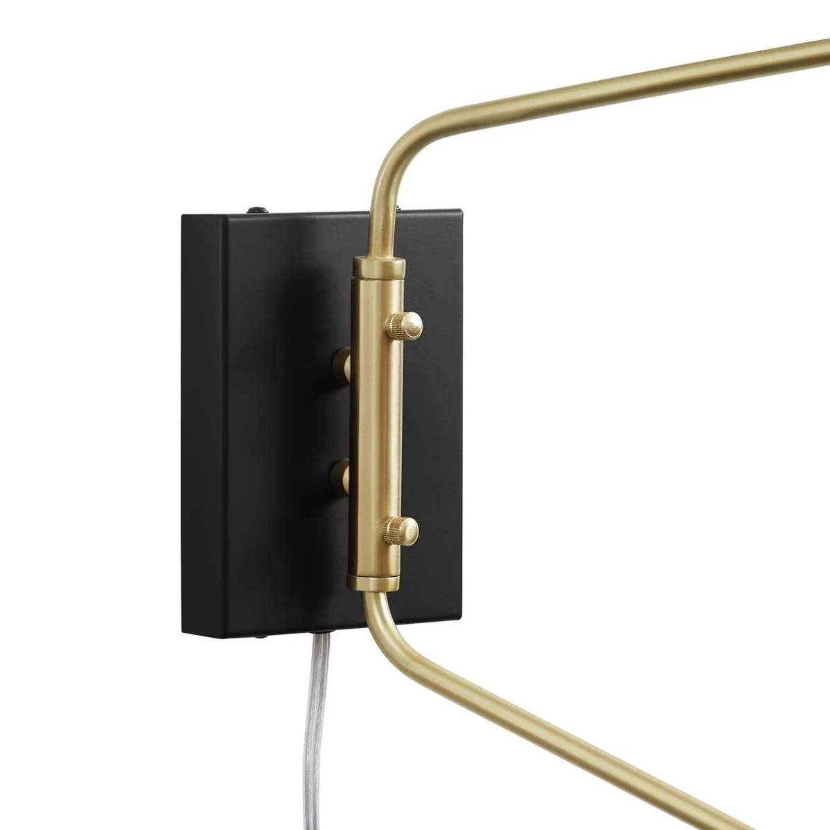 2-Light Swing Arm Wall Sconce – Black - Image 7