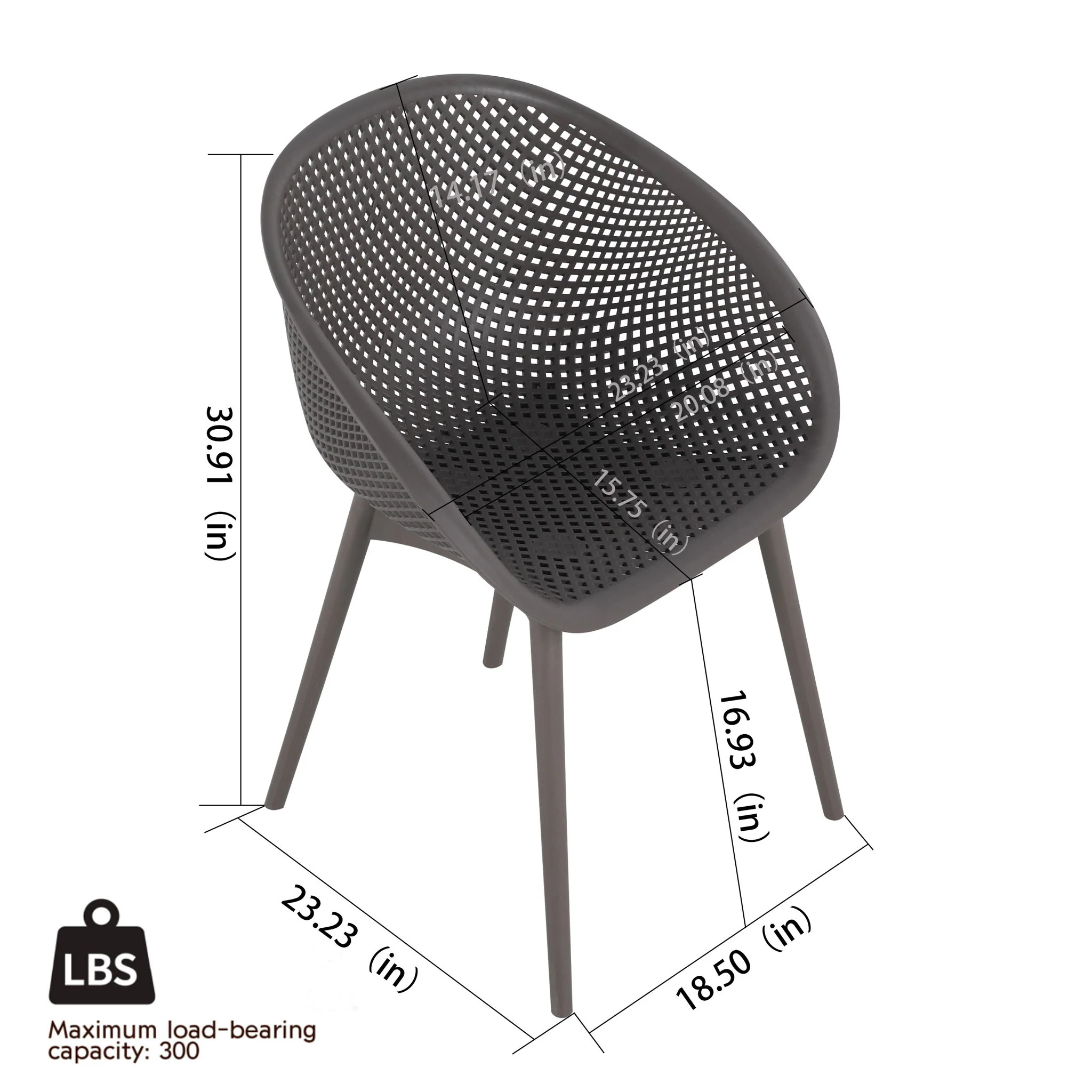 2 Pack Lounge Chair Set & Folding Square Table - Image 10