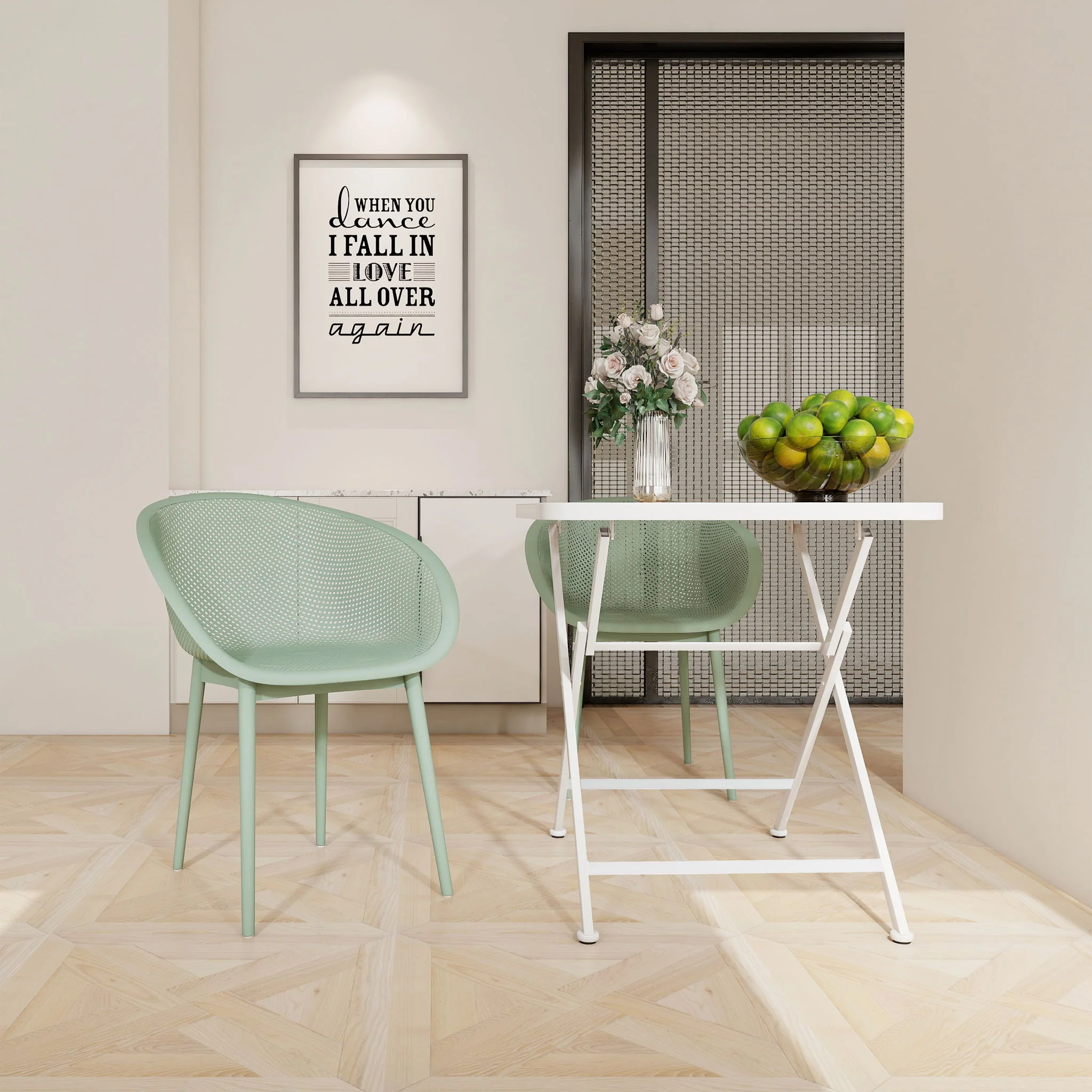 2 Pack Lounge Chair Set & Folding Square Table - Image 14