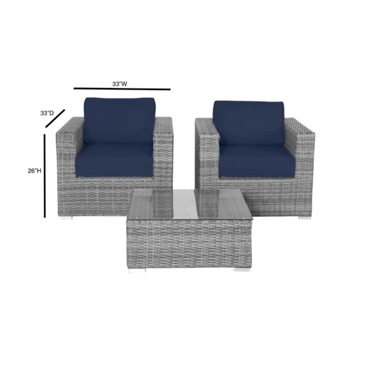 2 Person Seating Set With Cushions - Image 12