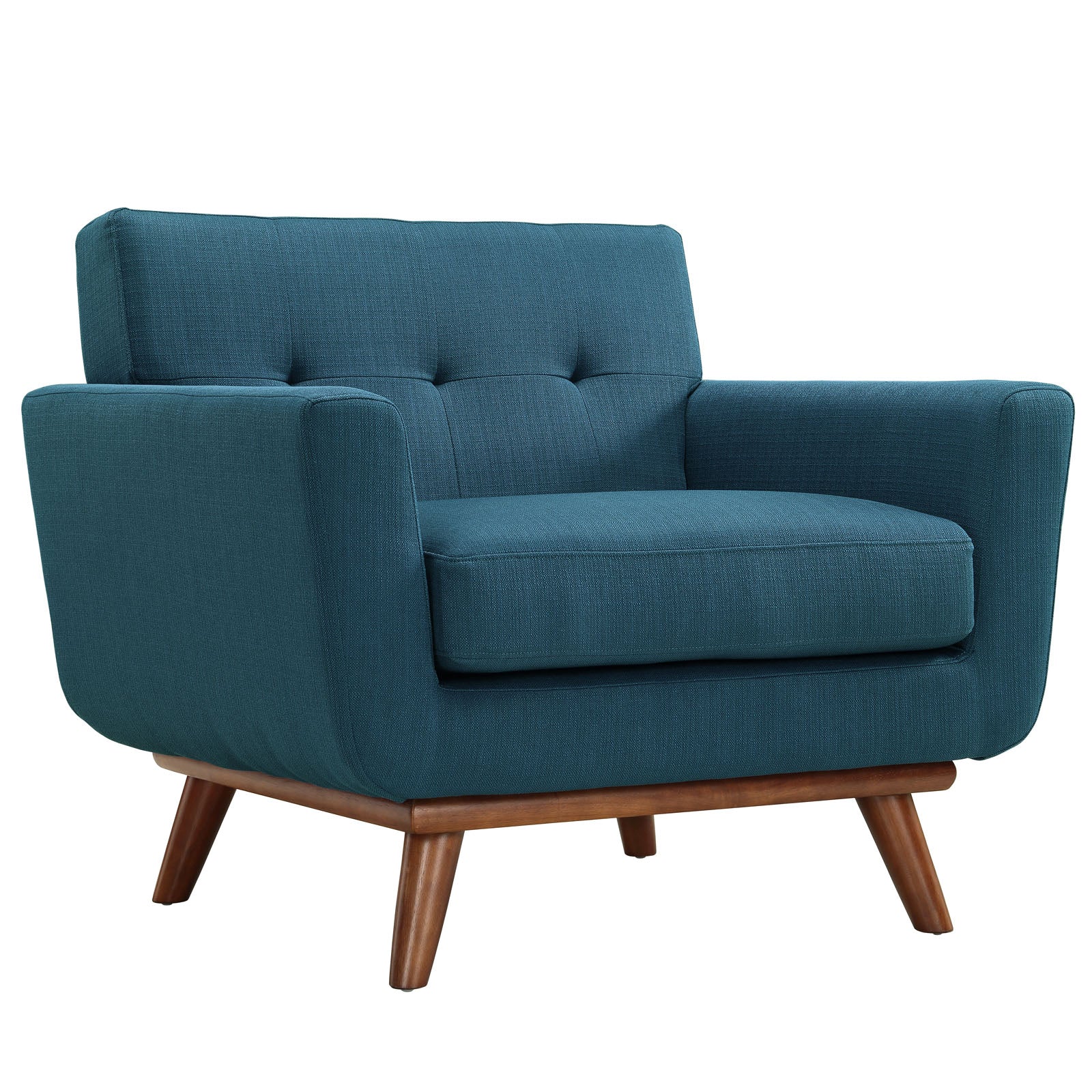 2 Piece 73" Gently Sloping Curved Upholstered Armchair and Loveseat Set - Image 2