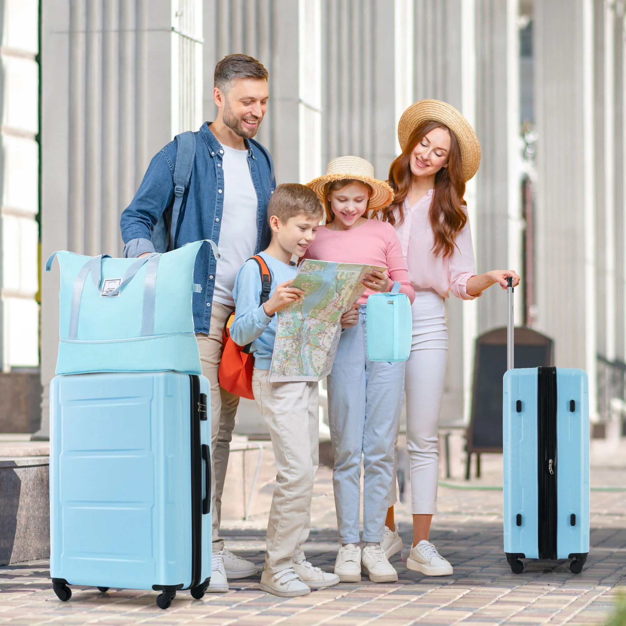 2 Piece Luggage Set With Bags Expanable Spinner Wheels ABS Lightweight Suitcase With Tsa Lock 20" / 28" - Image 41
