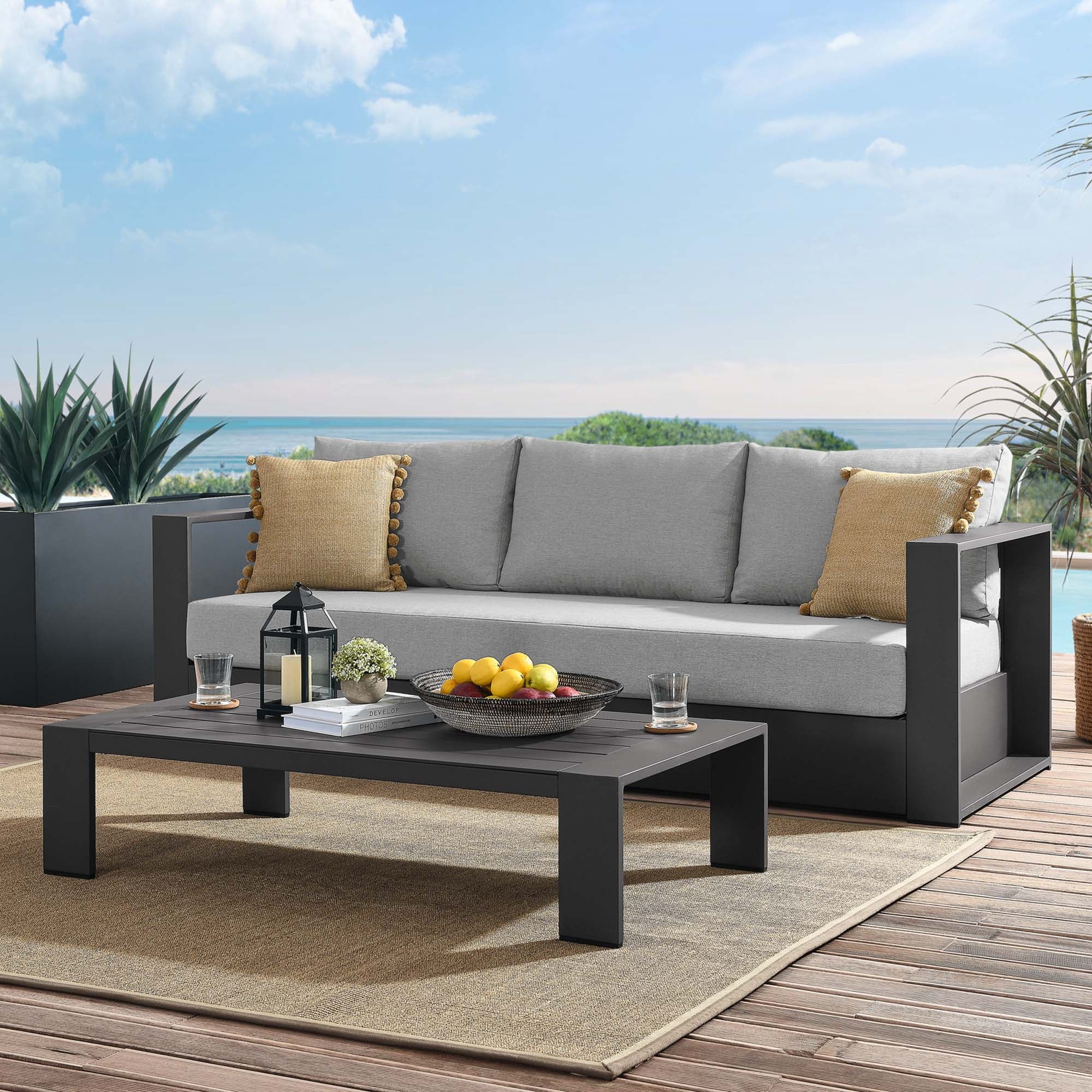 2-Piece Outdoor Patio Aluminum Furniture Set for Garden, Deck and Poolside - Image 55