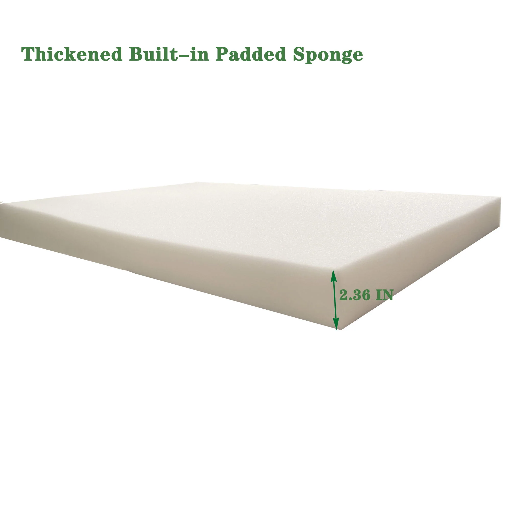 2 Pieces Set Outdoor Lounge Chair Cushion Replacement Patio Furniture Seat - Image 11
