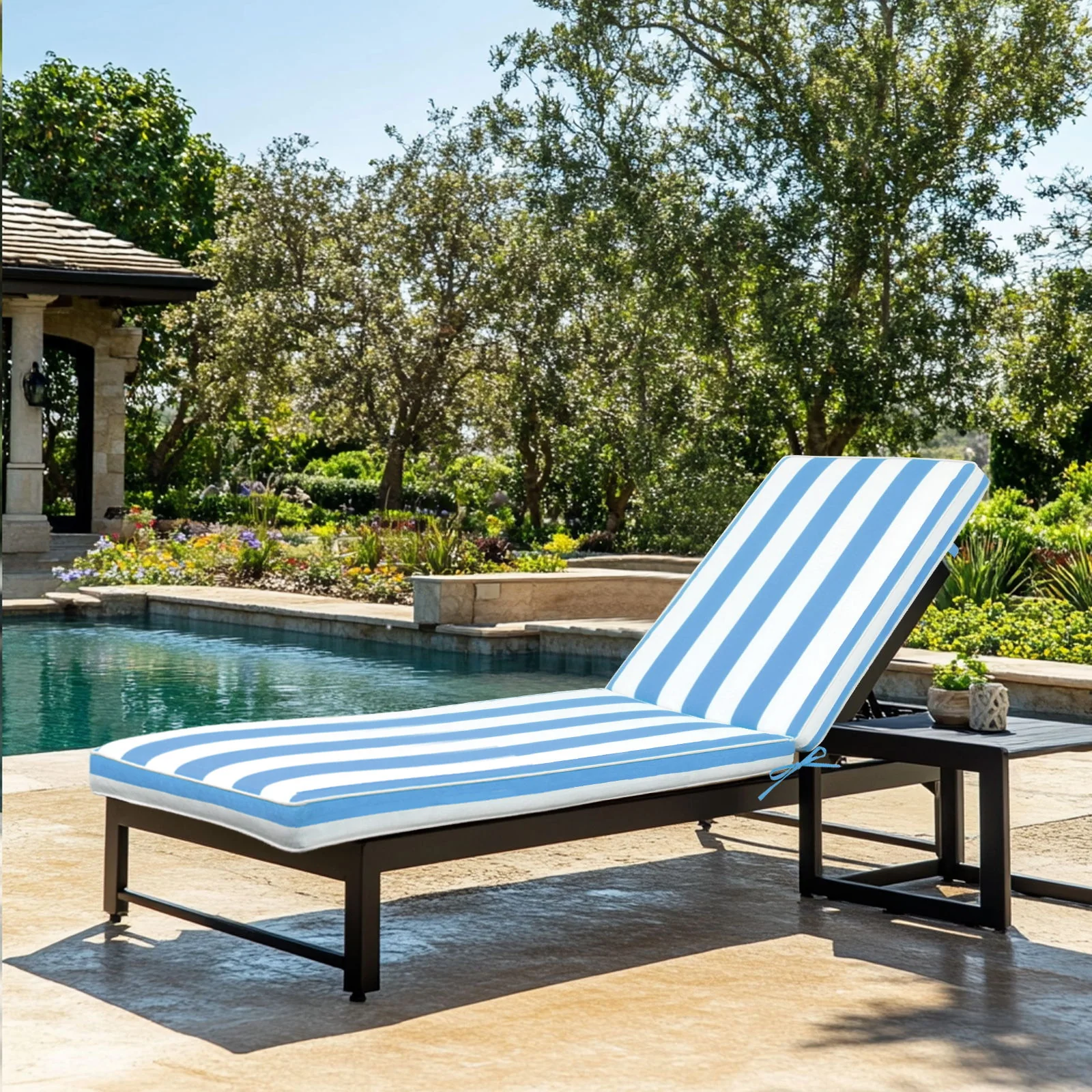 2 Pieces Set Outdoor Lounge Chair Cushion Replacement Patio Furniture Seat - Image 16
