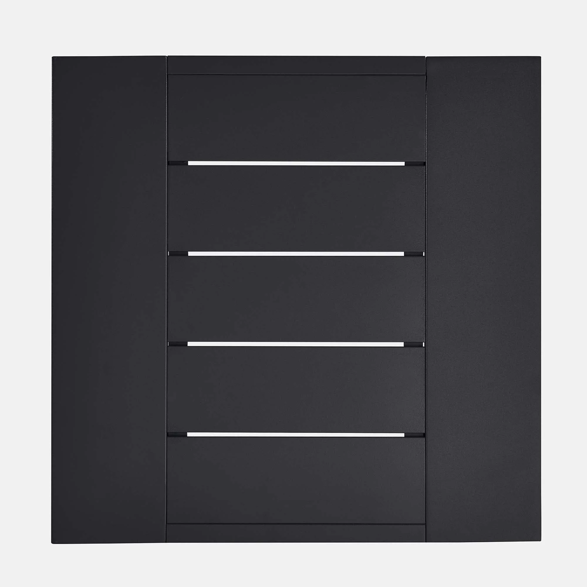 20" Gray Aluminum Outdoor Patio End Table - Image 6