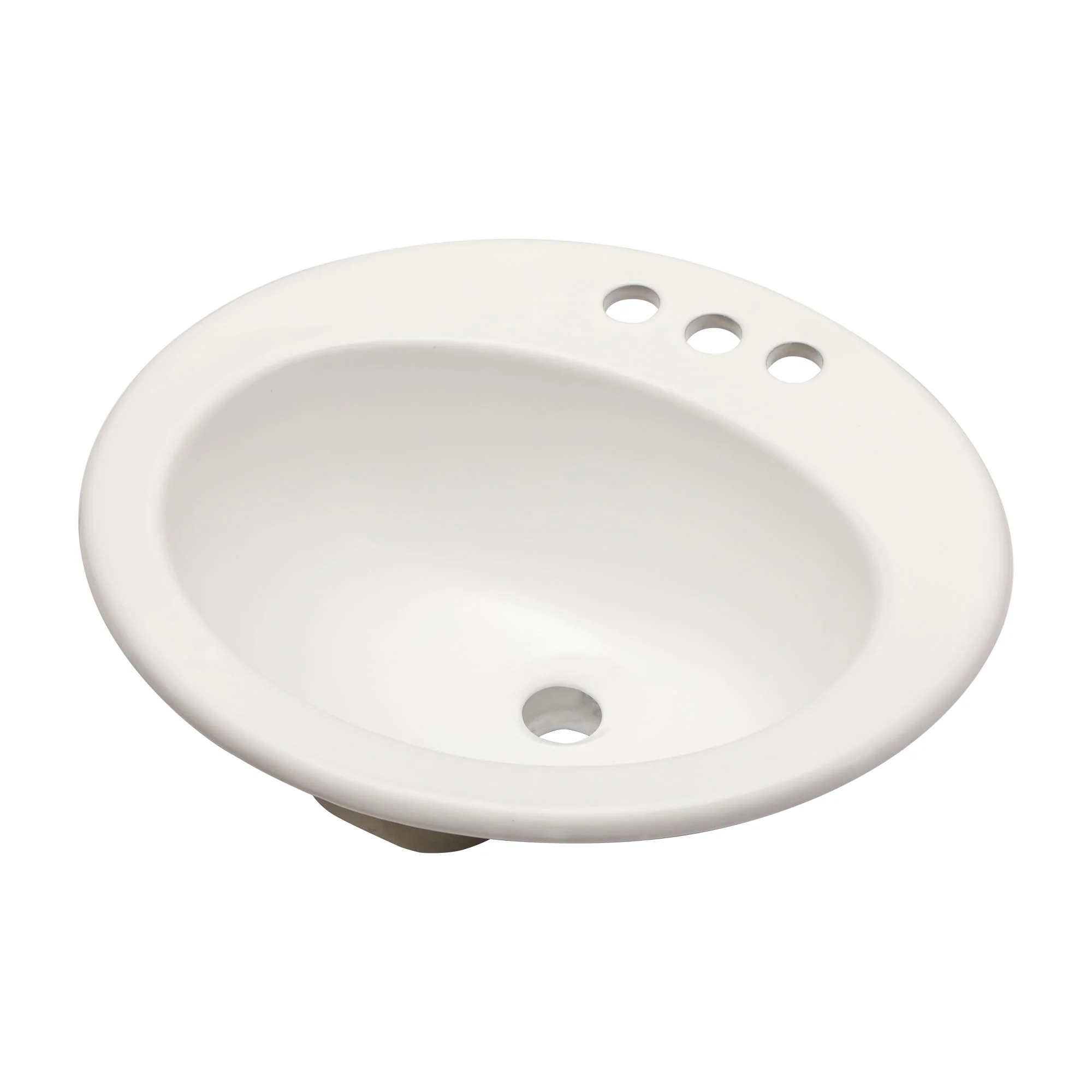20 X 18" Modern Ceramic Oval Undermount Bathroom Sink With 3 Faucet Holes - White - Image 4