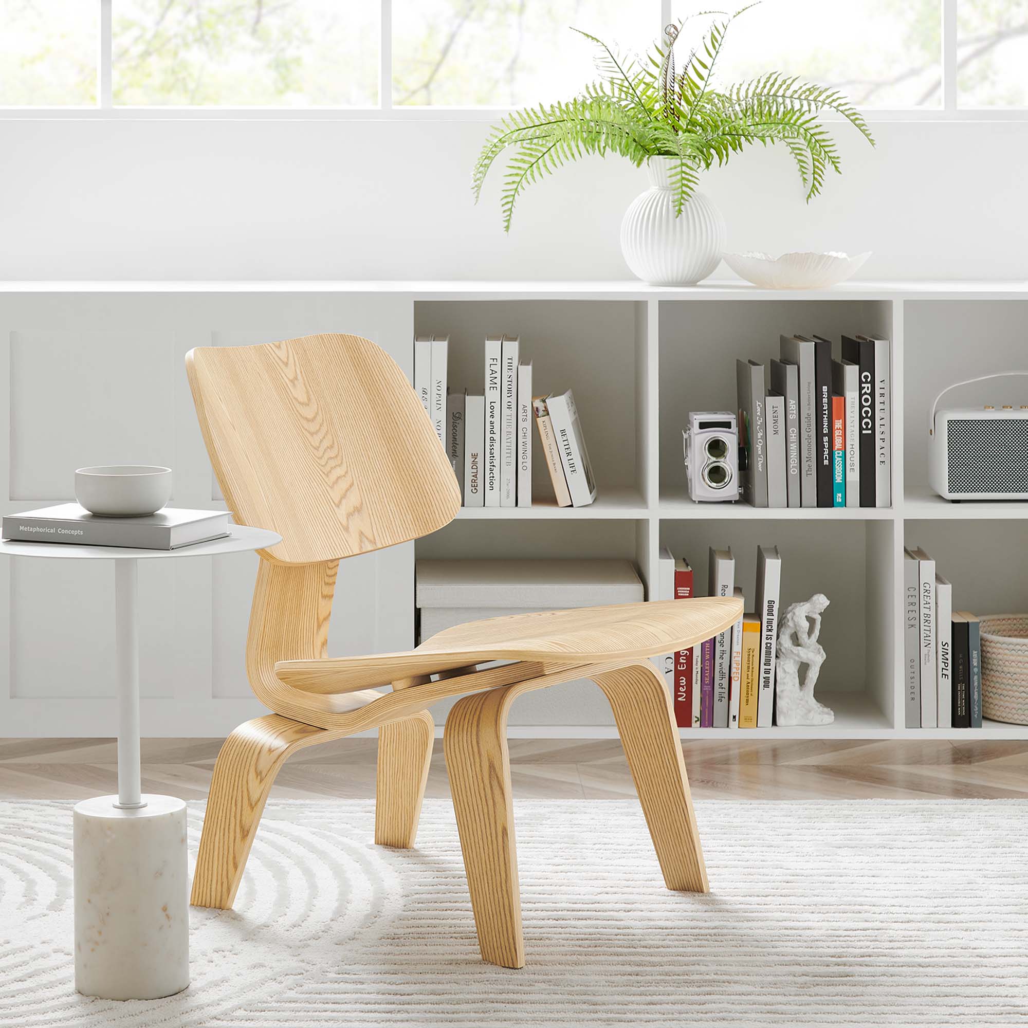 22 Inch Mid-Century Molded Plywood Lounge Chair - Image 7