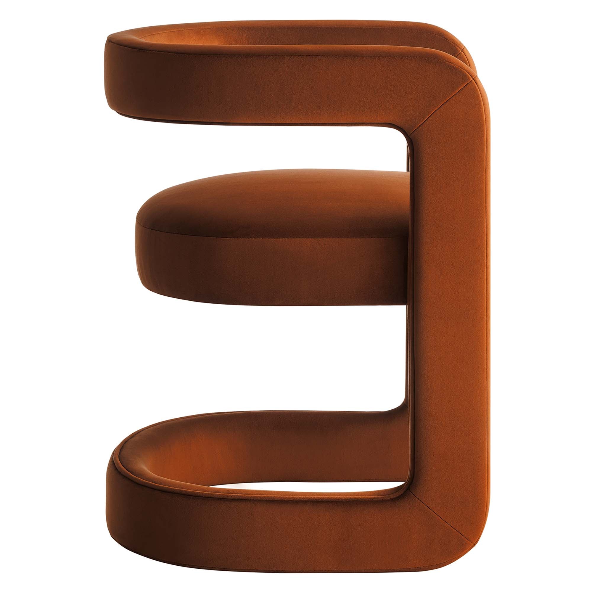 23 Inch Performance Velvet Barrel Accent Chair - Image 30