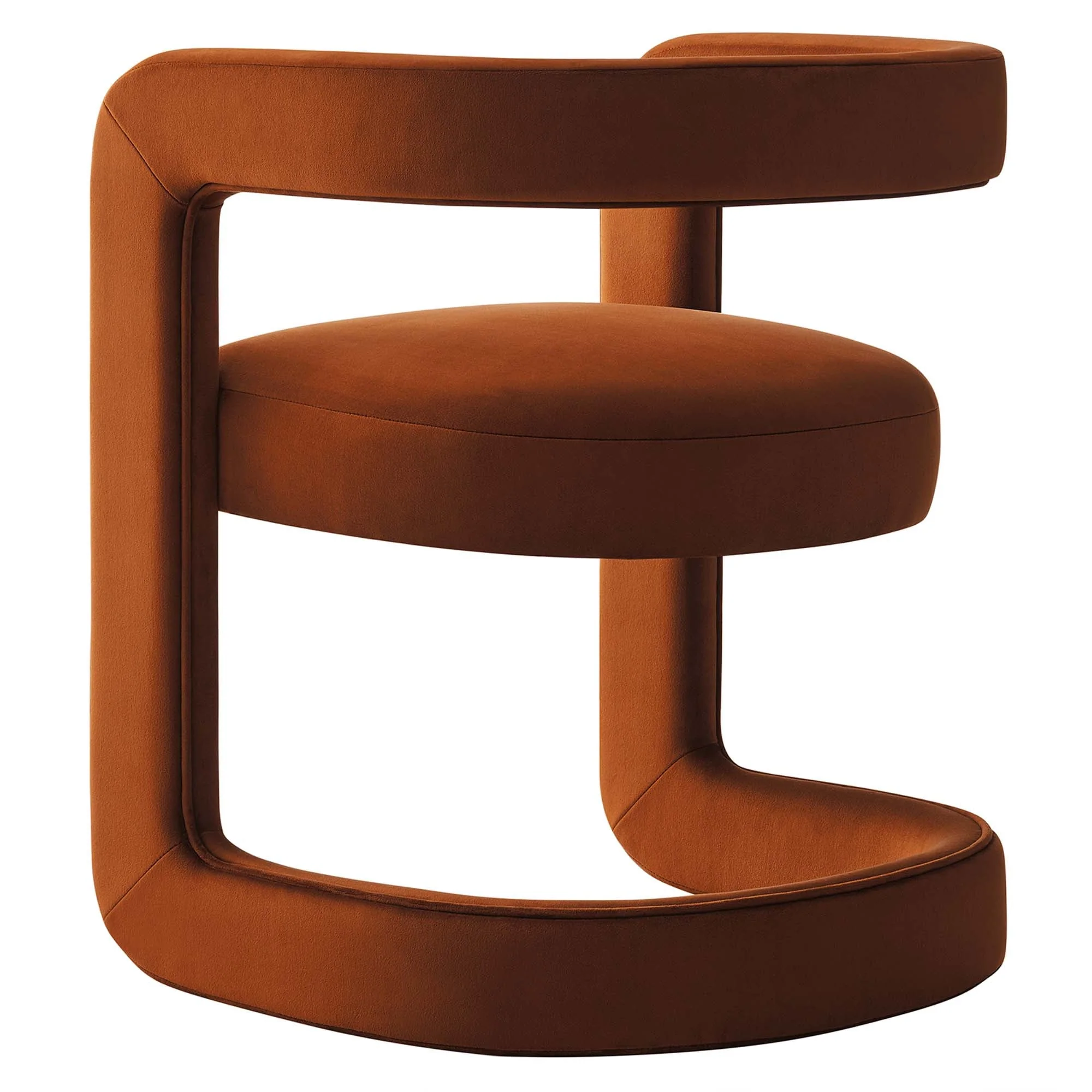 23 Inch Performance Velvet Barrel Accent Chair - Image 31