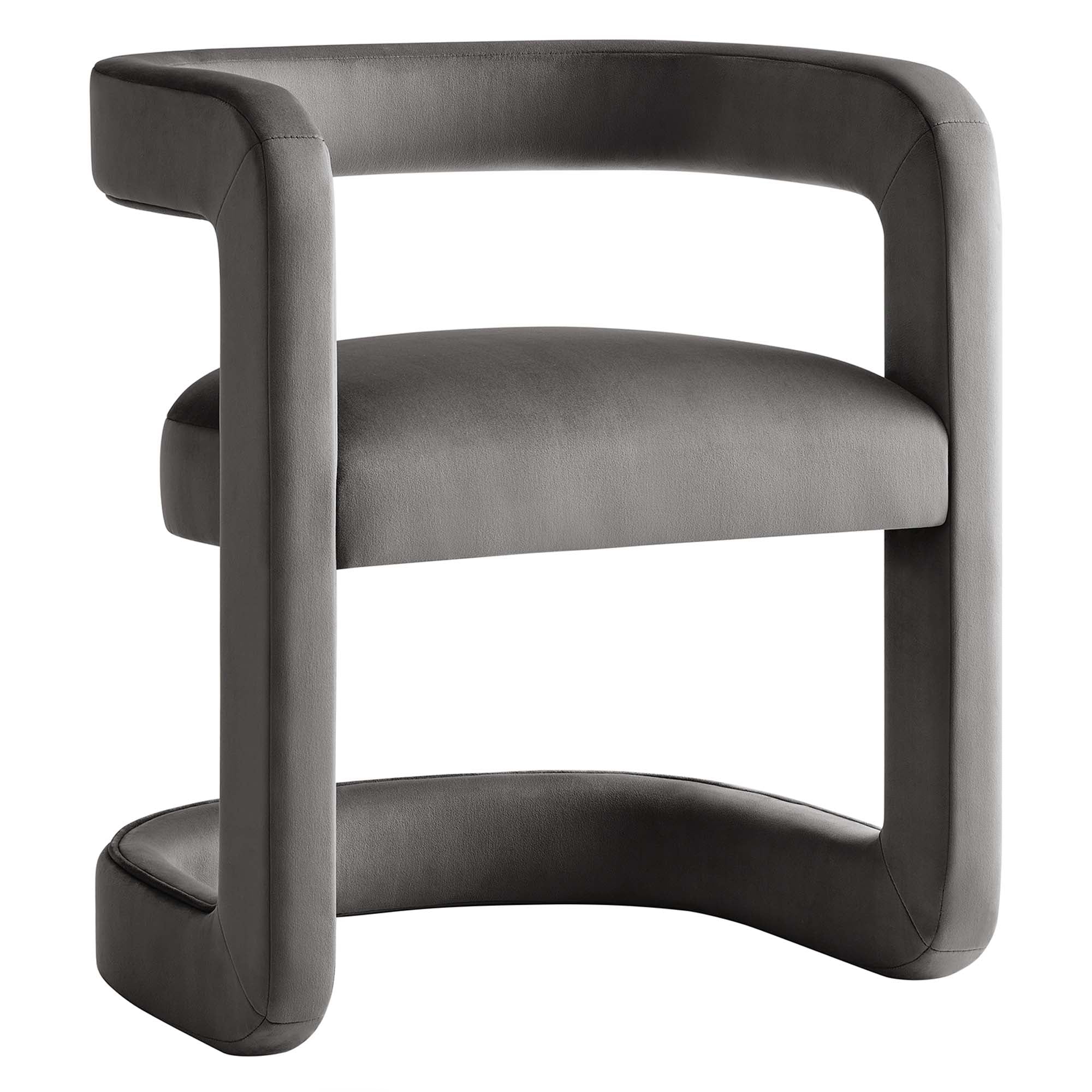 23 Inch Performance Velvet Barrel Accent Chair - Image 33