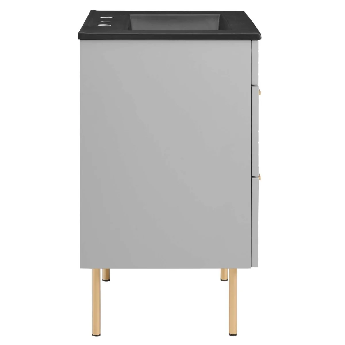 24" Modern Bathroom Vanity with Gold Hardware — Sleek Contemporary Design for Bathrooms - Image 13