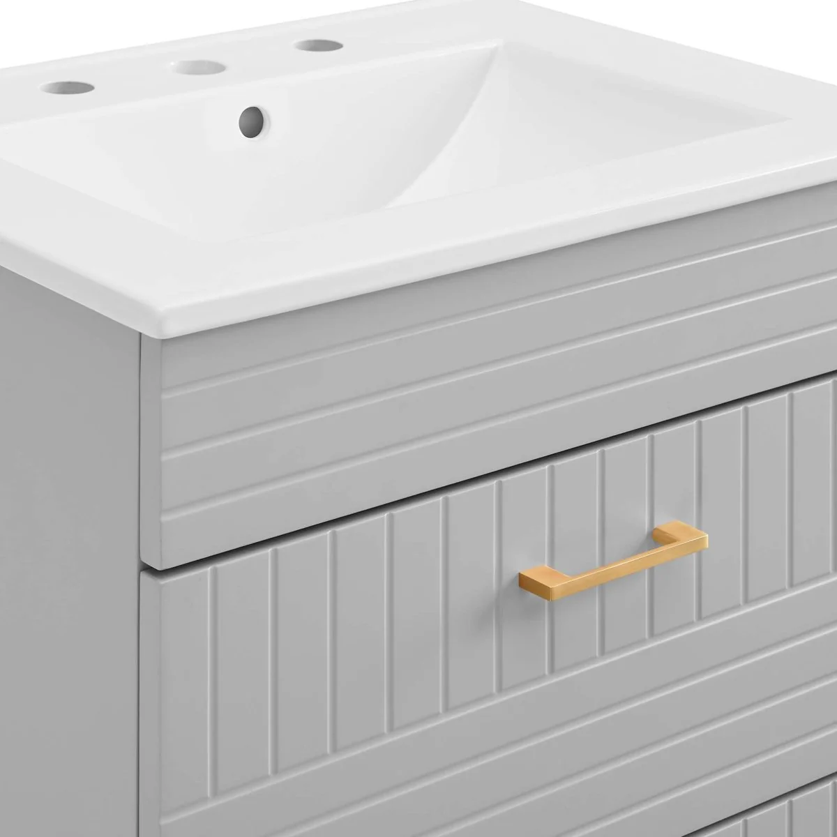 24" Modern Bathroom Vanity with Gold Hardware — Sleek Contemporary Design for Bathrooms - Image 62