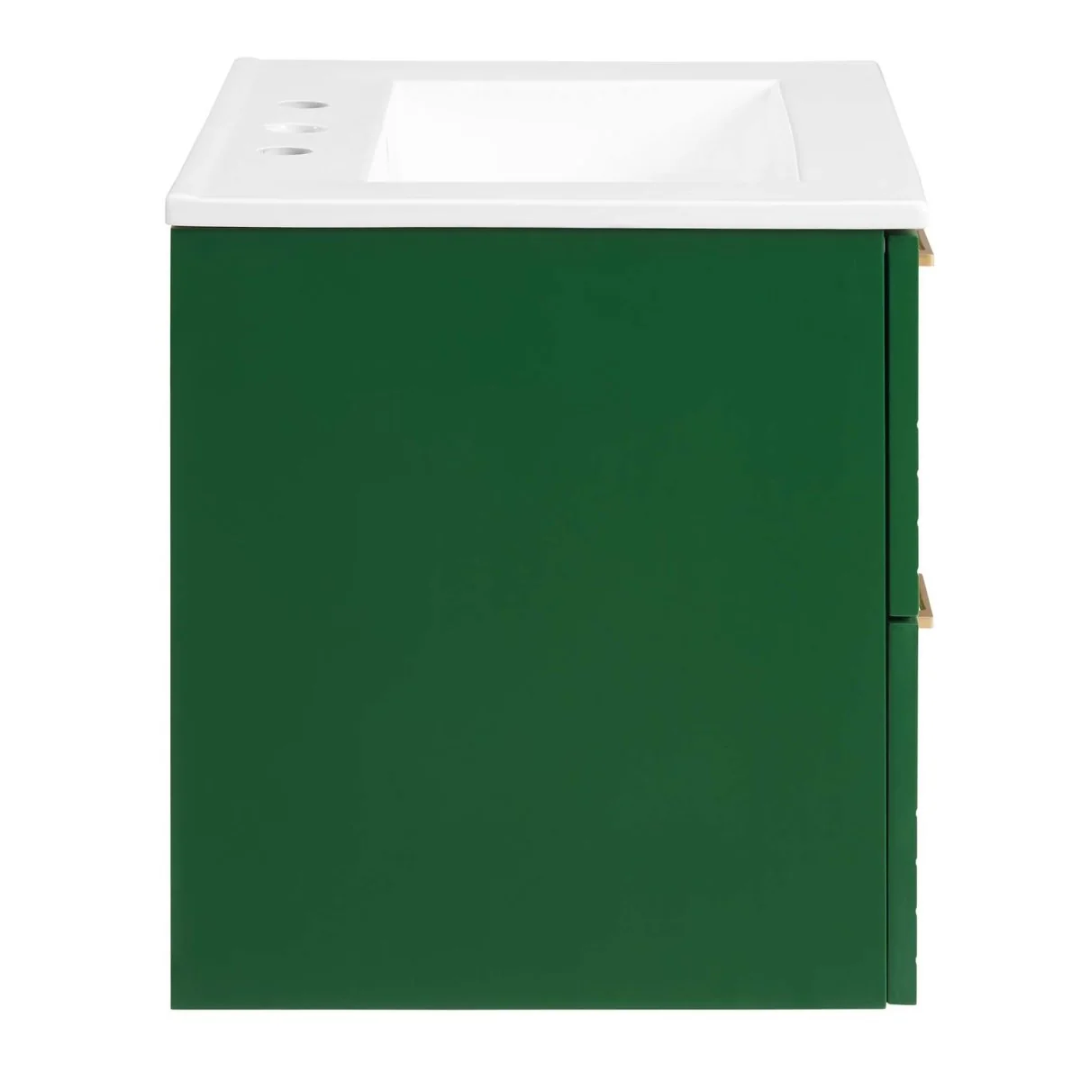 24" Modern Wall-Mount Bathroom Vanity with Sink – Compact Floating Single-Basin Vanity with Drawer Storage - Image 14