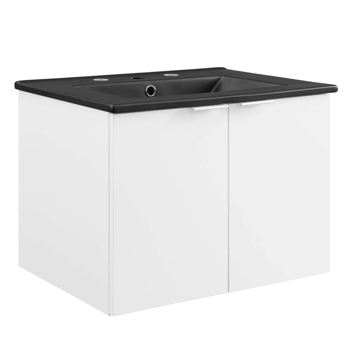 24" Modern Wall-Mount Bathroom Vanity with Sink — Floating Vanity Cabinet Basin - Image 69